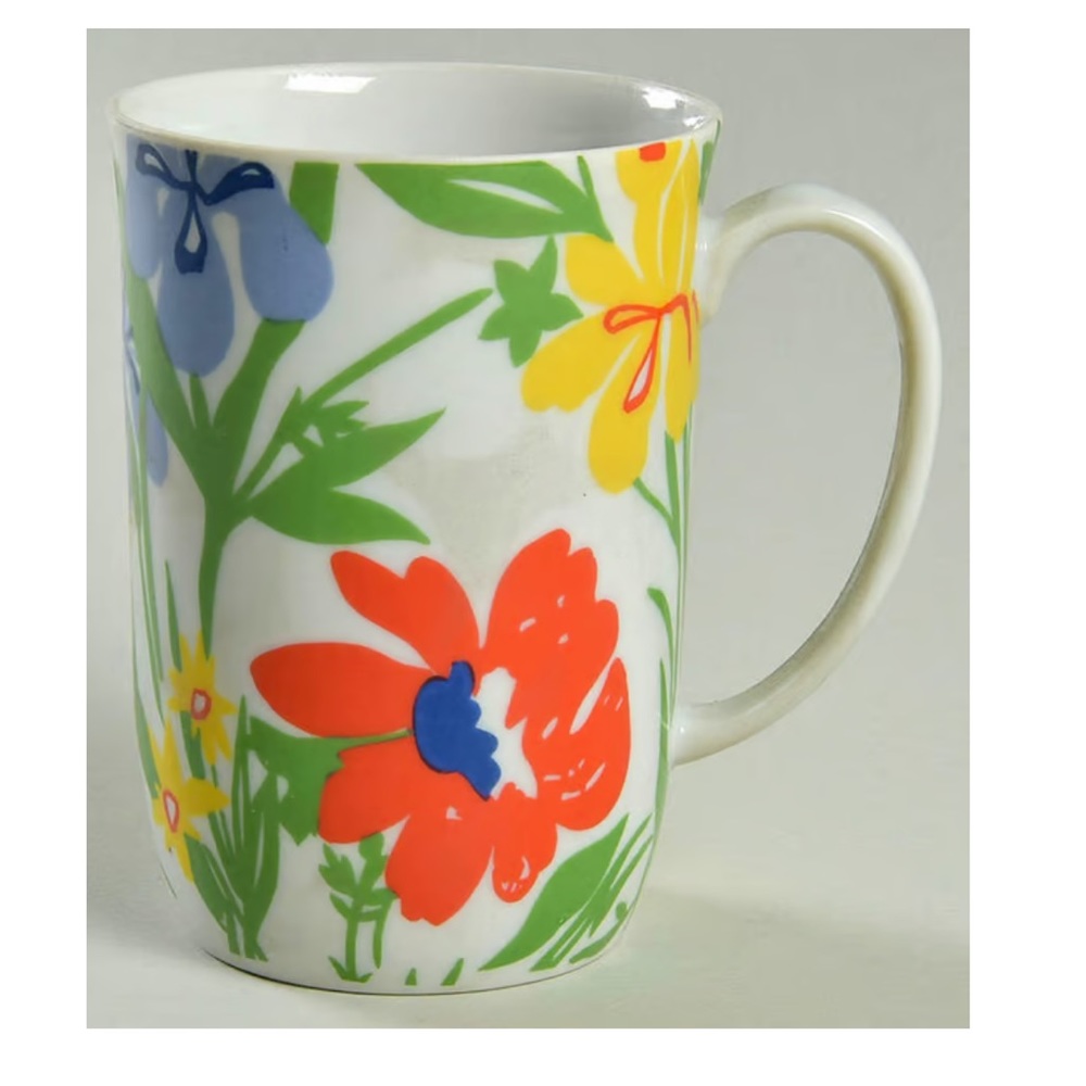 ✨2 True Vintage Fitz & Floyd Mugs and 2 Matching Linen Napkins FIT32